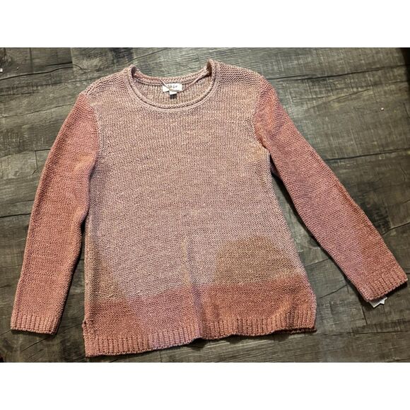 Style & Co Sweaters - Style & Co Women’s Knit Sweater Small Pink Crewneck‎ Long Sleeve NWT